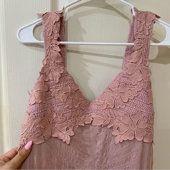 NWOT Free People Coastal Treasures Maxi Dress crochet size Medium - Picture 3 of 10